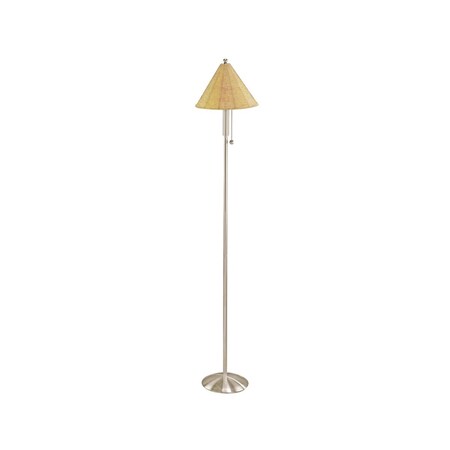 Lite Source Metal Floor Lamp W. Beaded Shade 60W LS-9443PS/GOL
